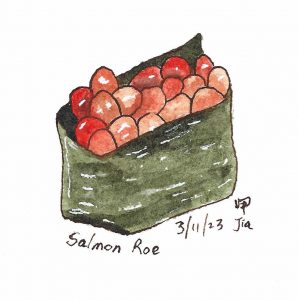 Drawing of Salmon Roe